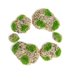 Мох искусственный «Камни», с каменной крошкой, набор 6 шт. Мох искусственный «Камни», с каменной крошкой, набор 6 шт.