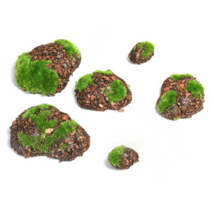 Мох искусственный «Камни», с корой, набор 6 шт. Мох искусственный «Камни», с корой, набор 6 шт.