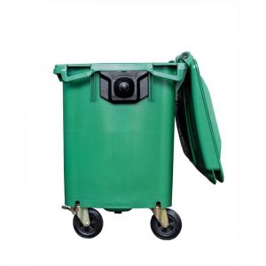 Мусорный контейнер на колёсах 660л зеленый Мусорный контейнер на колёсах 660л зеленый