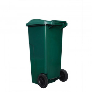 Мусорный контейнер с застежкой 120л зеленый Мусорный контейнер с застежкой 120л зеленый