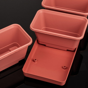 Набор 3 горшка Darel plastic, поддон, 33 см Набор 3 горшка Darel plastic, поддон, 33 см