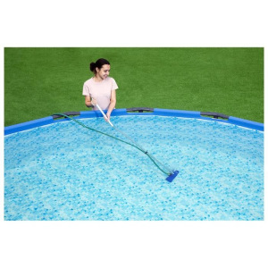 Набор для чистки бассейна из 7 предметов: сачок, щётка, дозатор, термометр, тест-полоски, ремкомплект, ручка 161 см, 581 Набор для чистки бассейна из 7 предметов: сачок, щётка, дозатор, термометр, тест-полоски, ремкомплект, ручка 161 см, 581