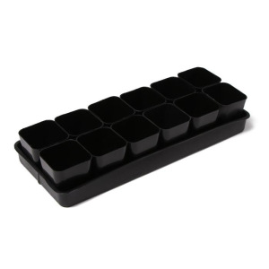 Набор для рассады: стаканы по 300 мл (12 шт.), поддон 45 × 18 см, МИКС Набор для рассады: стаканы по 300 мл (12 шт.), поддон 45 × 18 см, МИКС