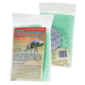 Набор для защиты окон и дверей от насек.шир.150см*2,0м+репейн.лента 0,01х5,6м цвет микс Набор для защиты окон и дверей от насек.шир.150см*2,0м+репейн.лента 0,01х5,6м цвет микс