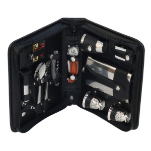 Набор дорожный в сумке из натуральной кожи (2 персоны) Набор дорожный в сумке из натуральной кожи (2 персоны)