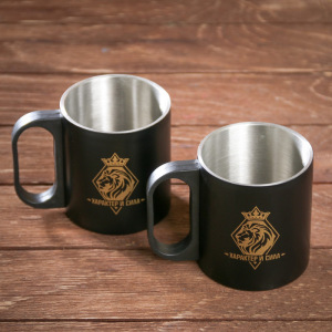 Набор «Характер и сила», термос 500 мл, кружка 2 шт Набор «Характер и сила», термос 500 мл, кружка 2 шт