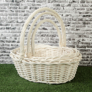 Набор корзин, 3 шт, 46×36×16/42 см, 41×31×14/35 см, 34×27×12/31 см, ива Набор корзин, 3 шт, 46×36×16/42 см, 41×31×14/35 см, 34×27×12/31 см, ива