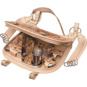 Набор охотника «Вепрь» в сумке из натуральной кожи (3 персоны) Набор охотника «Вепрь» в сумке из натуральной кожи (3 персоны)