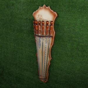 Набор подарочный 6 шампуров, нож-вилка на деревянном щите Набор подарочный 6 шампуров, нож-вилка на деревянном щите