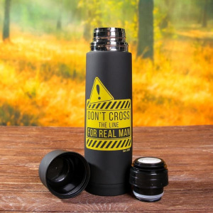 Набор "For real man", термос 500 мл, кружка 2 шт Набор "For real man", термос 500 мл, кружка 2 шт