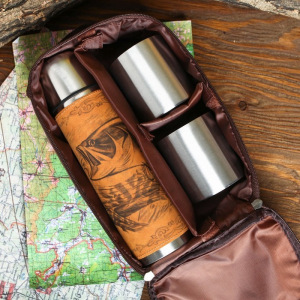 Набор «Русская рыбалка»: термос 500 мл, кружка 200 мл, 2 шт., время сохранения тепла 24 ч Набор «Русская рыбалка»: термос 500 мл, кружка 200 мл, 2 шт., время сохранения тепла 24 ч