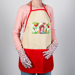 Набор садовода «Оберег урожая»: фартук 52 × 62 см, перчатки Набор садовода «Оберег урожая»: фартук 52 × 62 см, перчатки