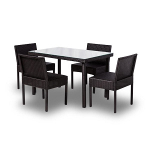 Набор садовой мебели, обеденная группа «Корсика», стол, 4 стула, искусственный ротанг Набор садовой мебели, обеденная группа «Корсика», стол, 4 стула, искусственный ротанг