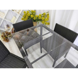 Набор садовой мебели, обеденная группа «Корсика», стол, 4 стула, искусственный ротанг Набор садовой мебели, обеденная группа «Корсика», стол, 4 стула, искусственный ротанг