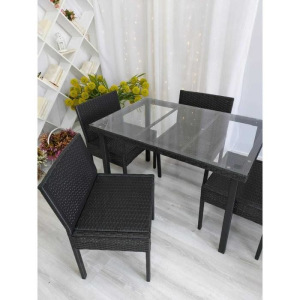 Набор садовой мебели, обеденная группа «Корсика», стол, 4 стула, искусственный ротанг Набор садовой мебели, обеденная группа «Корсика», стол, 4 стула, искусственный ротанг
