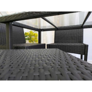 Набор садовой мебели, обеденная группа «Корсика», стол, 4 стула, искусственный ротанг Набор садовой мебели, обеденная группа «Корсика», стол, 4 стула, искусственный ротанг