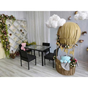 Набор садовой мебели, обеденная группа «Корсика», стол, 4 стула, искусственный ротанг Набор садовой мебели, обеденная группа «Корсика», стол, 4 стула, искусственный ротанг