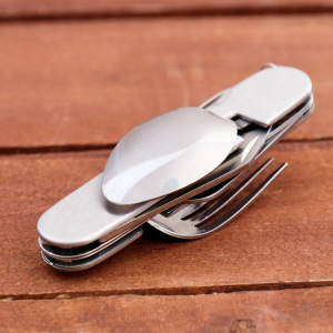 Набор туриста 6в1: 2 ножа, ложка, вилка, штопор, открывалка Набор туриста 6в1: 2 ножа, ложка, вилка, штопор, открывалка