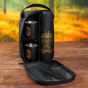 Набор туристический "Лучшему в мире отцу", термос 500 мл, кружка 2 шт Набор туристический "Лучшему в мире отцу", термос 500 мл, кружка 2 шт