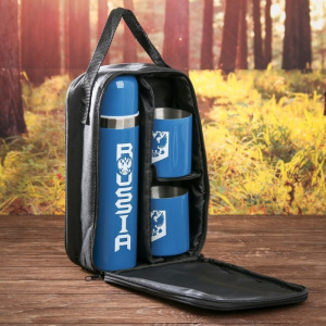 Набор туристический «Russia»: термос 500 мл, кружка 200 мл, 2 шт., время сохранения тепла 24 ч Набор туристический «Russia»: термос 500 мл, кружка 200 мл, 2 шт., время сохранения тепла 24 ч