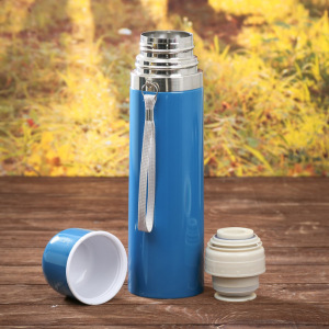 Набор туристический «Russia»: термос 500 мл, кружка 200 мл, 2 шт., время сохранения тепла 24 ч Набор туристический «Russia»: термос 500 мл, кружка 200 мл, 2 шт., время сохранения тепла 24 ч