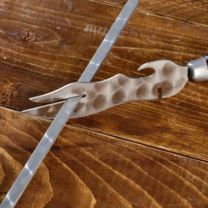 Набор узбекских шампуров 60см, + аксессуары "Пахта" 10 предм. Набор узбекских шампуров 60см, + аксессуары "Пахта" 10 предм.