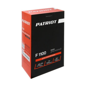 Насос дренажный PATRIOT F 1100, для гряз. воды, 1120 Вт, напор 10 м, 262 л/мин, кабель 10 м Насос дренажный PATRIOT F 1100, для гряз. воды, 1120 Вт, напор 10 м, 262 л/мин, кабель 10 м
