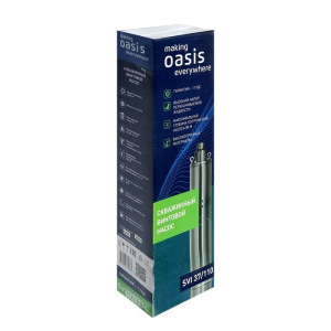 Насос скважинный Oasis SVI 37/110, винтовой, 550 Вт, напор 110 м, 37 л/мин, кабель 20 м Насос скважинный Oasis SVI 37/110, винтовой, 550 Вт, напор 110 м, 37 л/мин, кабель 20 м