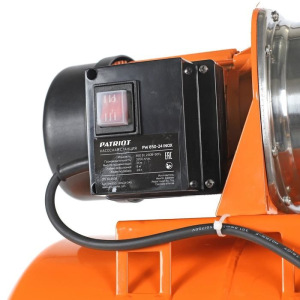 Насосная станция PATRIOT PW 1200-24 INOX 315302620, напор 32 м, 63 л/мин, бак 24 л, нерж.сталь 700 Насосная станция PATRIOT PW 1200-24 INOX 315302620, напор 32 м, 63 л/мин, бак 24 л, нерж.сталь 700