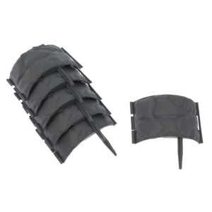 Ограждение декоративное, 14 × 304 см, 16 секций, пластик, серое, «Каменный цветок» Ограждение декоративное, 14 × 304 см, 16 секций, пластик, серое, «Каменный цветок»