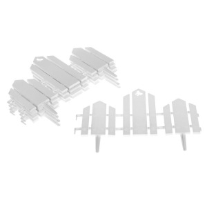 Ограждение декоративное, 25 × 170 см, 5 секций, пластик, белое, «Чудный сад» Ограждение декоративное, 25 × 170 см, 5 секций, пластик, белое, «Чудный сад»