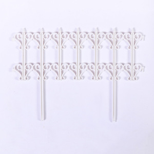 Ограждение декоративное, 25 × 180 см, 5 секций, пластик, белое, «Классика» Ограждение декоративное, 25 × 180 см, 5 секций, пластик, белое, «Классика»