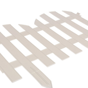 Ограждение декоративное, 28 × 300 см, 7 секций, пластик, белое Ограждение декоративное, 28 × 300 см, 7 секций, пластик, белое