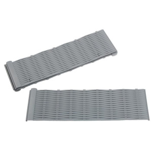 Ограждение декоративное, 29 × 230 см, 4 секций, пластик, серое, «Лоза» Ограждение декоративное, 29 × 230 см, 4 секций, пластик, серое, «Лоза»