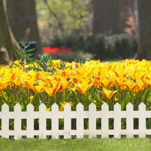 Ограждение декоративное, 30 × 196 см, 4 секции, пластик, белое, «Палисадник» Ограждение декоративное, 30 × 196 см, 4 секции, пластик, белое, «Палисадник»