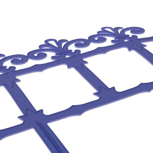 Ограждение декоративное, 33 × 267 см, 7 секций, пластик, фиолетовое, «Роскошный сад» Ограждение декоративное, 33 × 267 см, 7 секций, пластик, фиолетовое, «Роскошный сад»