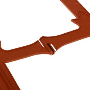 Ограждение декоративное, 33 × 267 см, 7 секций, пластик, терракотовое, «Роскошный сад» Ограждение декоративное, 33 × 267 см, 7 секций, пластик, терракотовое, «Роскошный сад»