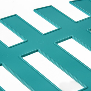 Ограждение декоративное, 35 × 210 см, 5 секций, пластик, бирюзовое, RENESSANS, Greengo Ограждение декоративное, 35 × 210 см, 5 секций, пластик, бирюзовое, RENESSANS, Greengo