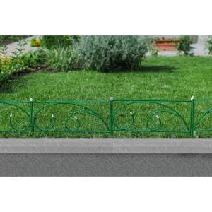 Ограждение декоративное, 50 × 300 см, 5 секций, металл, «Росток» Ограждение декоративное, 50 × 300 см, 5 секций, металл, «Росток»