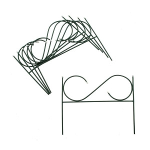 Ограждение декоративное, 50 × 360 см, 5 секций, металл, зелёное, «Мелодия» Ограждение декоративное, 50 × 360 см, 5 секций, металл, зелёное, «Мелодия»