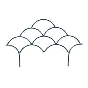 Ограждение декоративное, 54 × 335 см, 5 секций, зелёное, «Волна» Ограждение декоративное, 54 × 335 см, 5 секций, зелёное, «Волна»