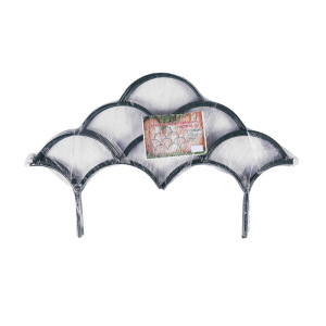 Ограждение декоративное, 54 × 335 см, 5 секций, зелёное, «Волна» Ограждение декоративное, 54 × 335 см, 5 секций, зелёное, «Волна»