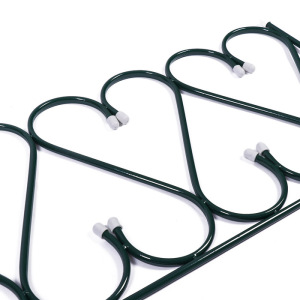 Ограждение декоративное, 54 × 340 см, 5 секций, металл, зелёное, «Изящный» Ограждение декоративное, 54 × 340 см, 5 секций, металл, зелёное, «Изящный»