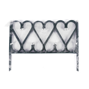 Ограждение декоративное, 54 × 340 см, 5 секций, металл, зелёное, «Изящный» Ограждение декоративное, 54 × 340 см, 5 секций, металл, зелёное, «Изящный»