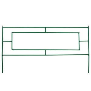 Ограждение декоративное, 55 × 500 см, 5 секций, металл, зелёное, «Газонный» Ограждение декоративное, 55 × 500 см, 5 секций, металл, зелёное, «Газонный»