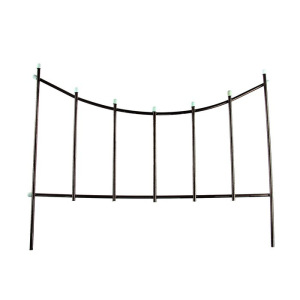 Ограждение декоративное, 60 × 410 см, 5 секций, металл, бронзовое, «Горизонталь» Ограждение декоративное, 60 × 410 см, 5 секций, металл, бронзовое, «Горизонталь»