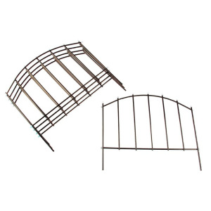 Ограждение декоративное, 78 × 410 см, 5 секций, металл, бронзовое, «Вертикаль» Ограждение декоративное, 78 × 410 см, 5 секций, металл, бронзовое, «Вертикаль»