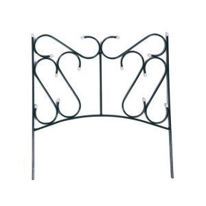 Ограждение декоративное, 80 × 380 см, 5 секций, металл, «Комбинированный» Ограждение декоративное, 80 × 380 см, 5 секций, металл, «Комбинированный»