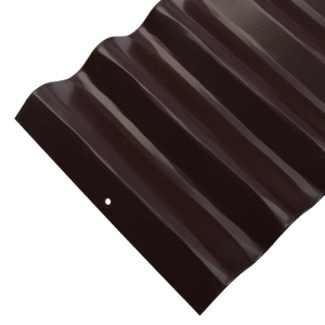 Ограждение для клумбы, 110 × 24 см, коричневое, «Волна», Greengo Ограждение для клумбы, 110 × 24 см, коричневое, «Волна», Greengo