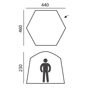 Палатка-шатер BTrace Castle быстросборная, цвет зеленый Палатка-шатер BTrace Castle быстросборная, цвет зеленый